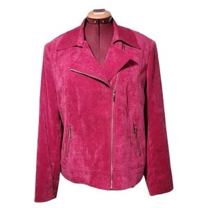 SZ18 Fusia Women's Pink Moto Jacket Conrad C